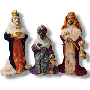 Kurt Adler Nativity Set Figurines Vintage Christmas 3 Wise Men Magi Japan